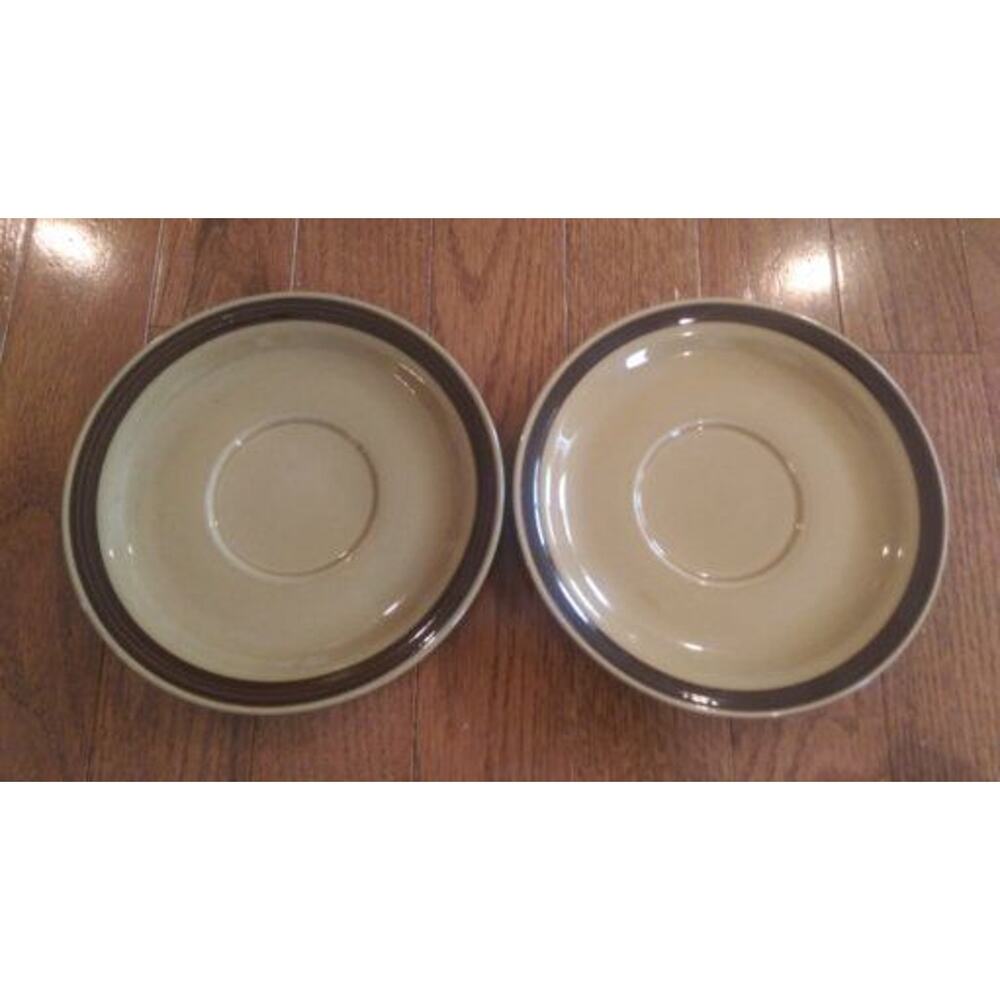 2 x La Mesa Stoneware Saucers - Good Condition No Chips